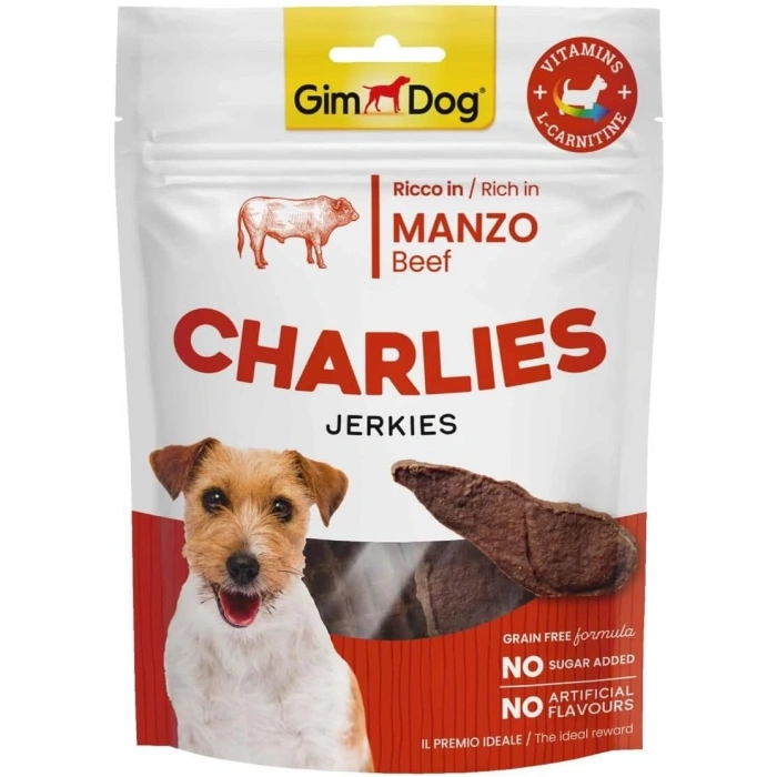 Gimdog Charlies Jerkies Sığır Etli Köpek Ödülü 70Gr