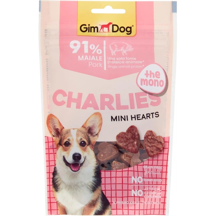 Gimdog Charlies The Mono Mini Hearts Domuz Etli Köpek Ödülü 70Gr