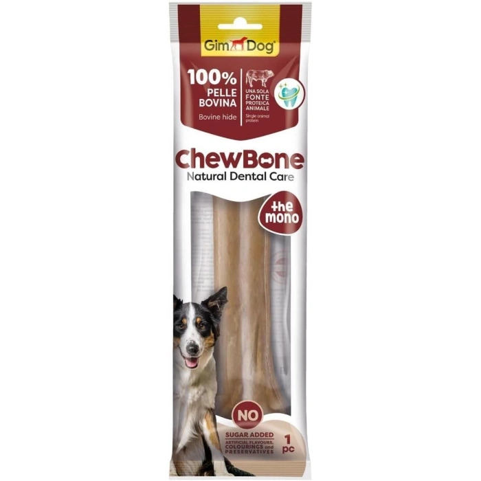 GimDog ChewBone 25cm 210gr Diş Sağlığı Destekleyici Naturel Press Kemik