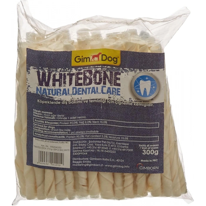 Gimdog Köpek Çubuk Burgu 6 gr 10 cm 50 li