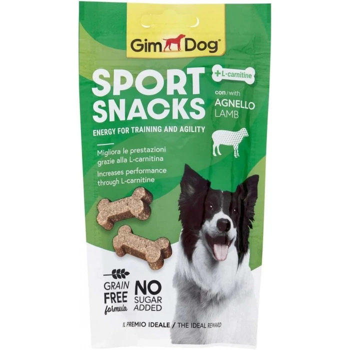 GimDog Sportsnacks Kuzu&L-Carnitinli Ödül Tableti 60 gr