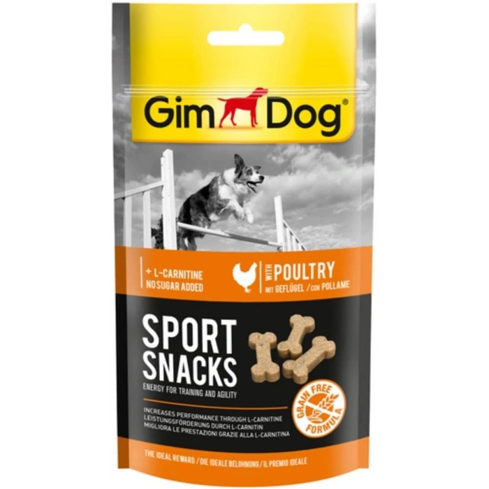 GimDog Sportsnacks Tavuk&L-Carnitinli Ödül Tableti 60 gr