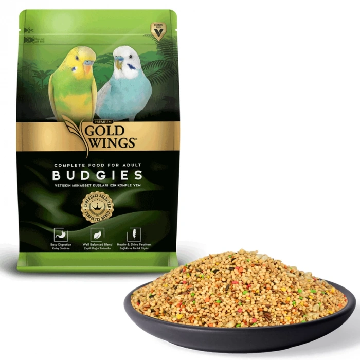 Gold Wings Premium Meyveli Muhabbet Kuşu Yemi 1 Kg