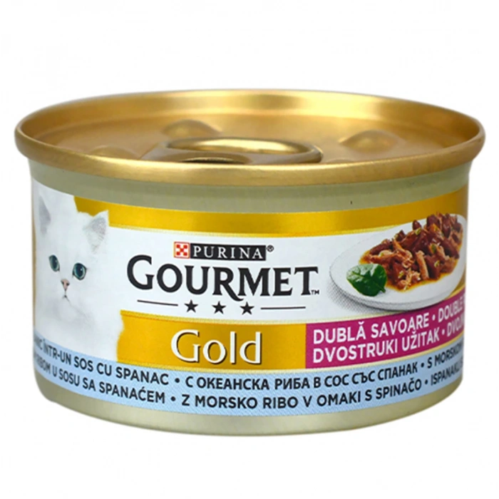 Gourmet Gold Ispanak Soslu Ve Okyanus Balıklı 85 Gr