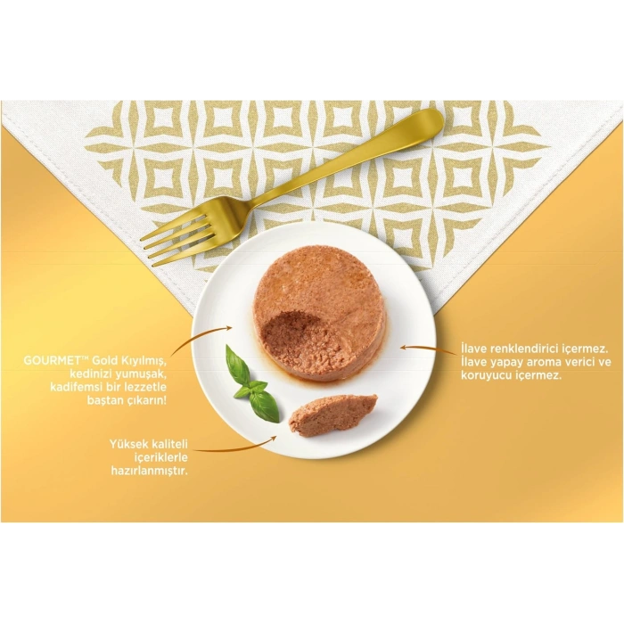 Gourmet Gold Kıyılmış Mix Seri Kedi Konservesi 85 gr 12 Al 9 Öde
