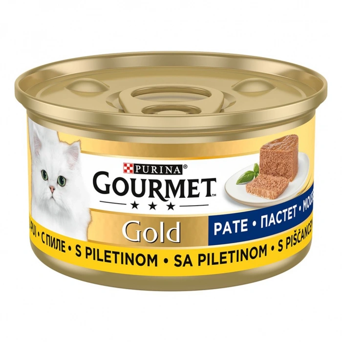 Gourmet Gold Kıyılmış Tavuklu Kedi Konserve Maması 85g