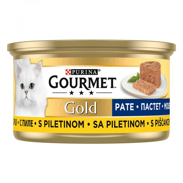Gourmet Gold Kıyılmış Tavuklu Kedi Konserve Maması 85g