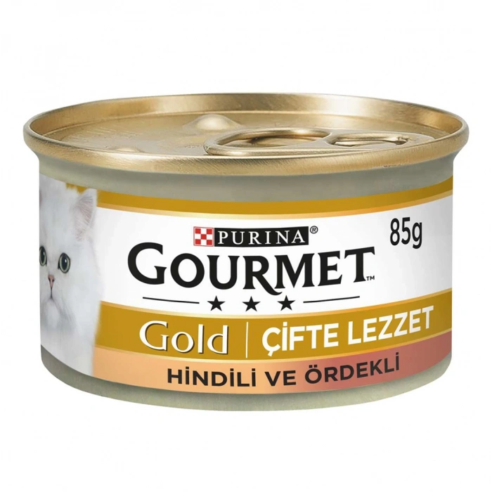 Gourmet Gold Ördek Ve Hindi Parça Etli Kedi Konservesi 85 Gr