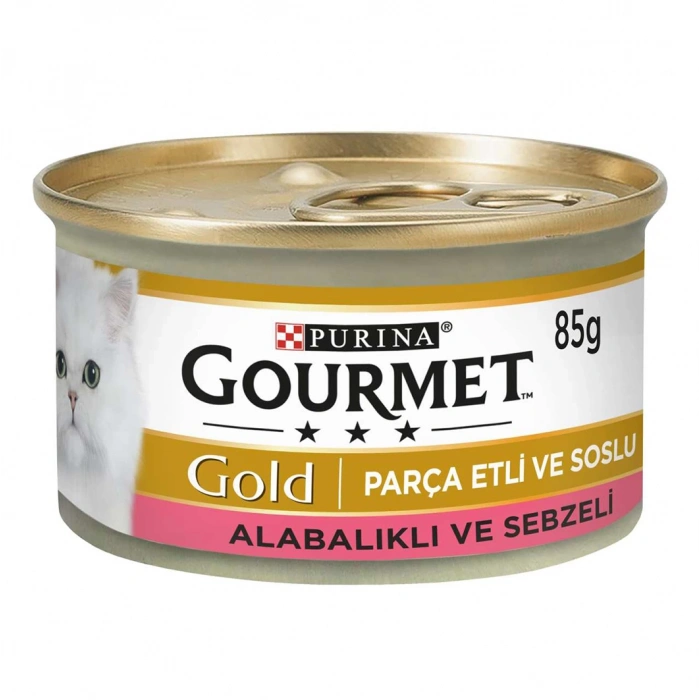 Gourmet Gold Parça Etli Alabalık Ve Sebzeli Kedi Konservesi 85 Gr