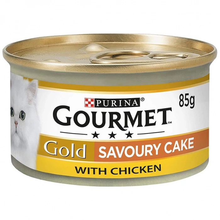 Gourmet Gold Savoury Cake Tavuklu Yetişkin Kedi Konservesi 85 Gr