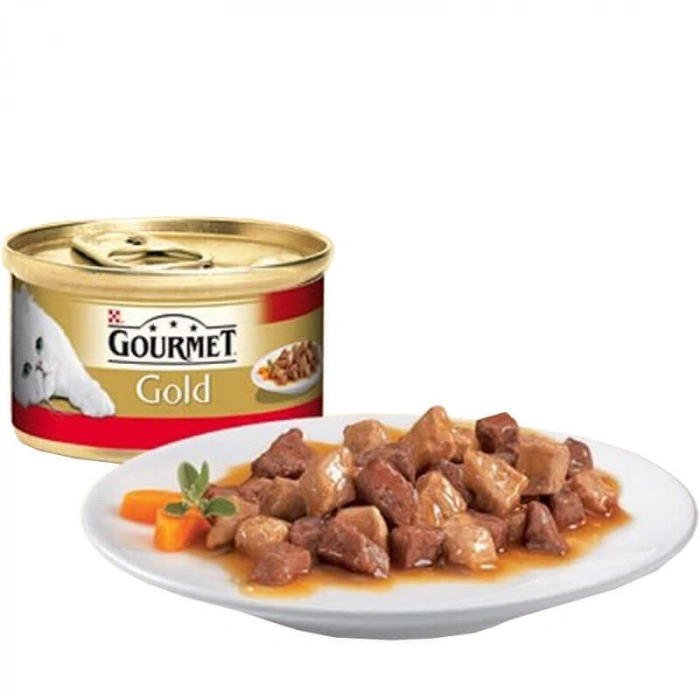 Gourmet Gold Sığır Etli Tavuklu Kedi Konservesi 85Gr