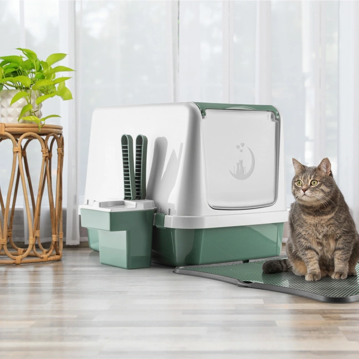 Handy Plast Comfy 10-A Aksesuarlı Kapalı Kedi Tuvaleti 41.50*57.2*24.3cm