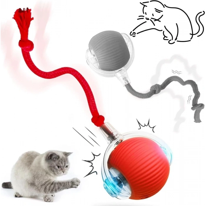 İpli USB Şarjlı Hareketli İneraktif Top