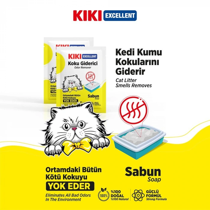 KIKI Excellent Kedi Kumu Koku Giderici Sabun Kokulu 25gr