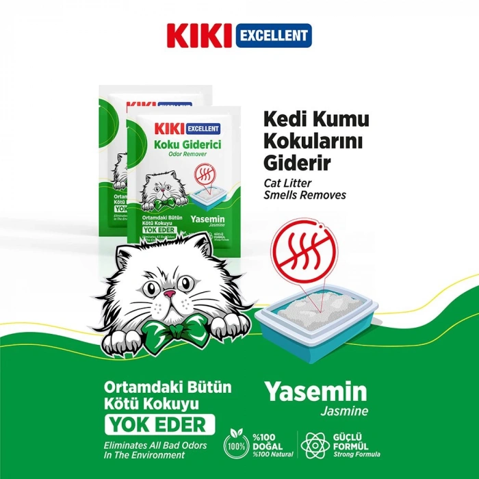 KIKI Excellent Kedi Kumu Koku Giderici Yasemin Kokulu 25gr