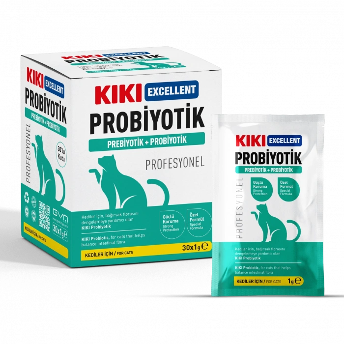 KIKI Excellent Kedi Probiyotik + Prebiyotik Saşe 1gr x30 ADET