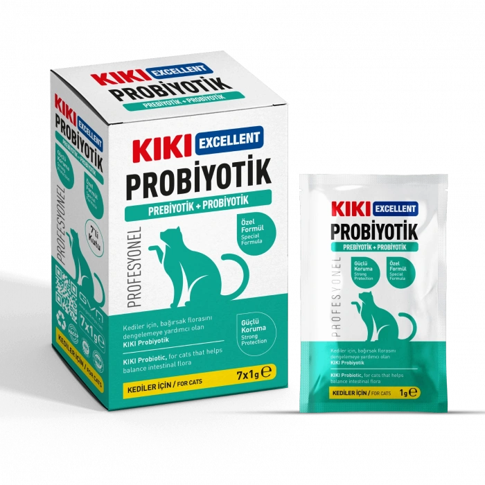 KIKI Excellent Kedi Probiyotik + Prebiyotik Saşe 1gr x7 ADET