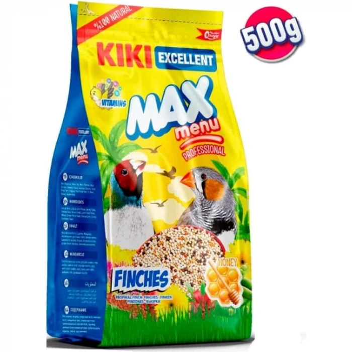 KIKI Excellent Max Menü Ballı Tropikal Finç Yemi 500gr