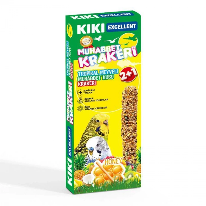 Kiki Excellent Tropikal Meyveli Muhabbet Krakeri 3 ad.
