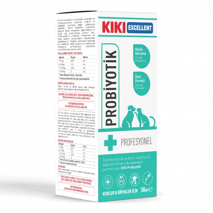 Kiki Excelllent Professional Probiyotic Cat&Dog 50ml Şurup