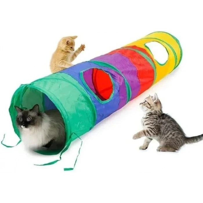 Kıvrımlı Model Kedi Oyun Tüneli 130 cm