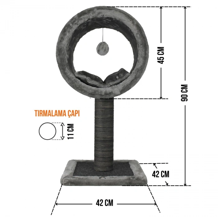 Lotus Bordo Tırmalama LTS-K-012 Kahverengi