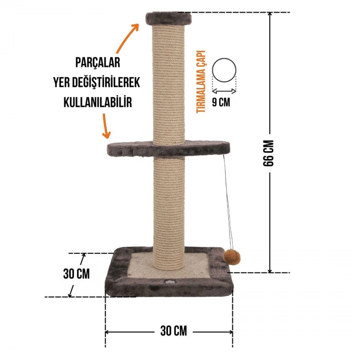 Lotus Tekli Tırmalama LTS-T-001 Gri No:1