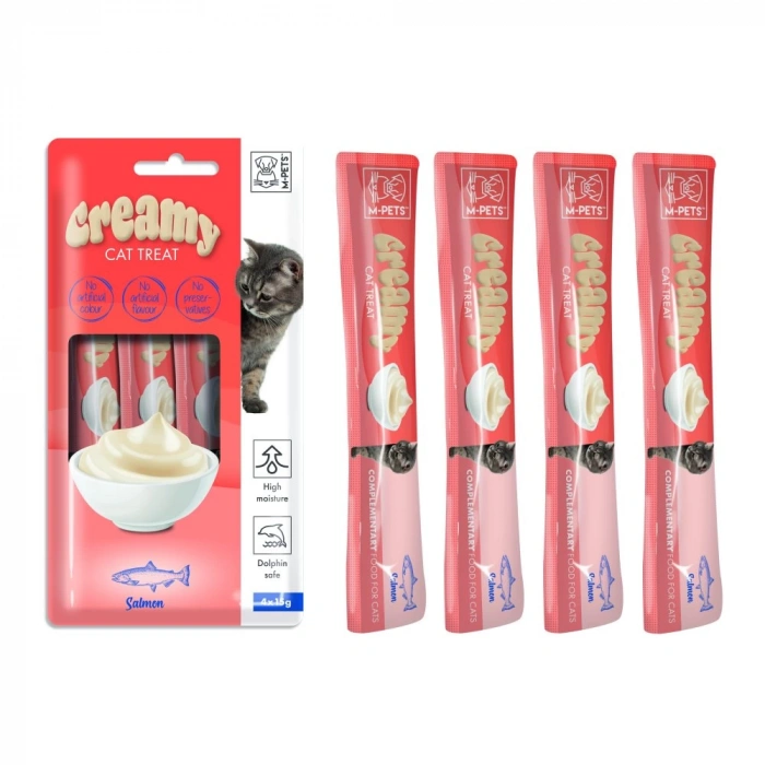 M-Pets Creamy Somon Kedi Ödülü 4*15 gr