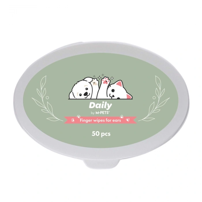 M-Pets Daily Kedi ve Köpekler İçin Kulak Temizliği Parmak Pedi (50li)