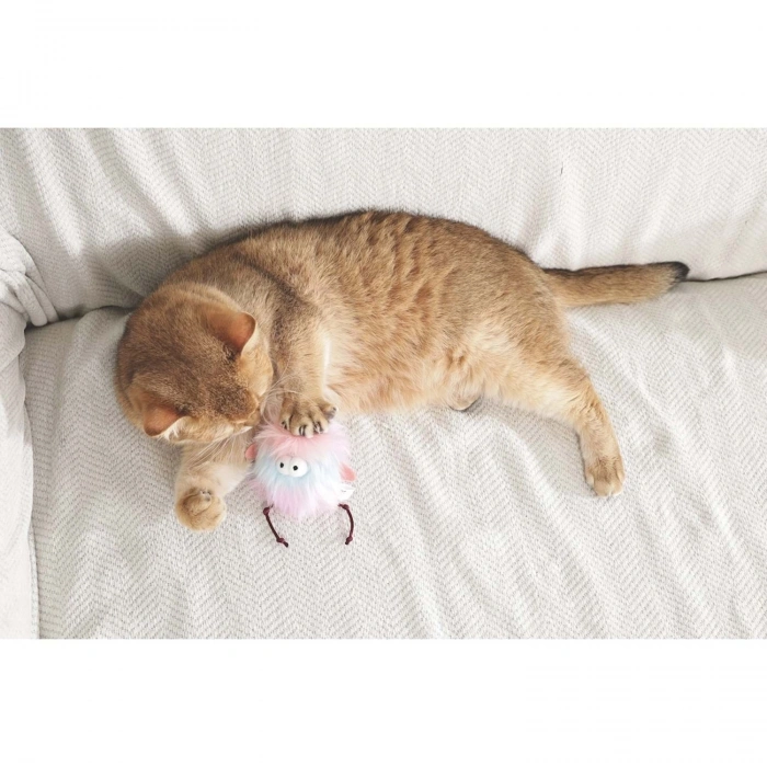 M-Pets Fluffy Loo Catnipli Kedi Oyuncağı 10x7x5,5cm (Karışık Renkli)