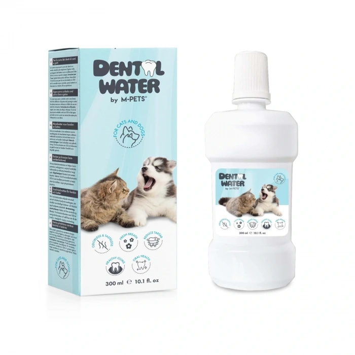 M-Pets Kedi ve Köpekler İçin Ağız ve Diş Bakım Suyu 300ml