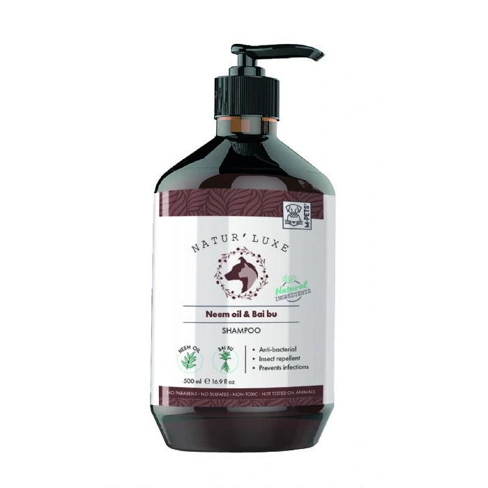 M-PETS NATURLUXE DOG SHAMPOO NEEM OİL & BAİ BU 500ML