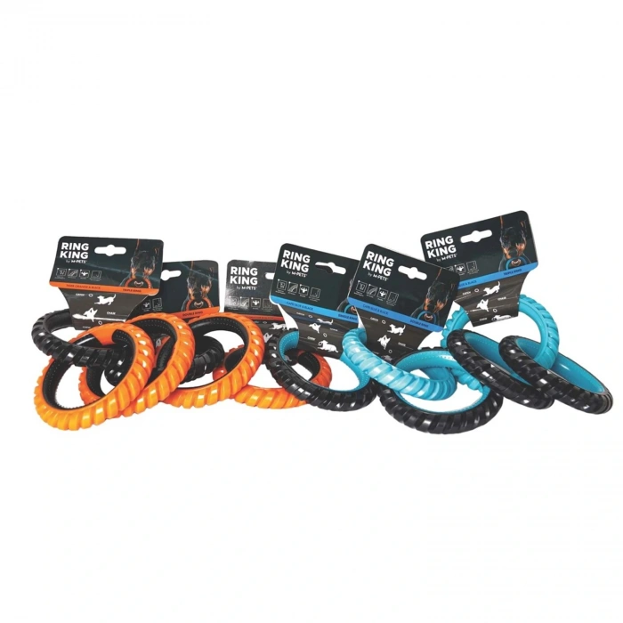 M-Pets Single Ring King Köpek Oyuncağı (Mavi)