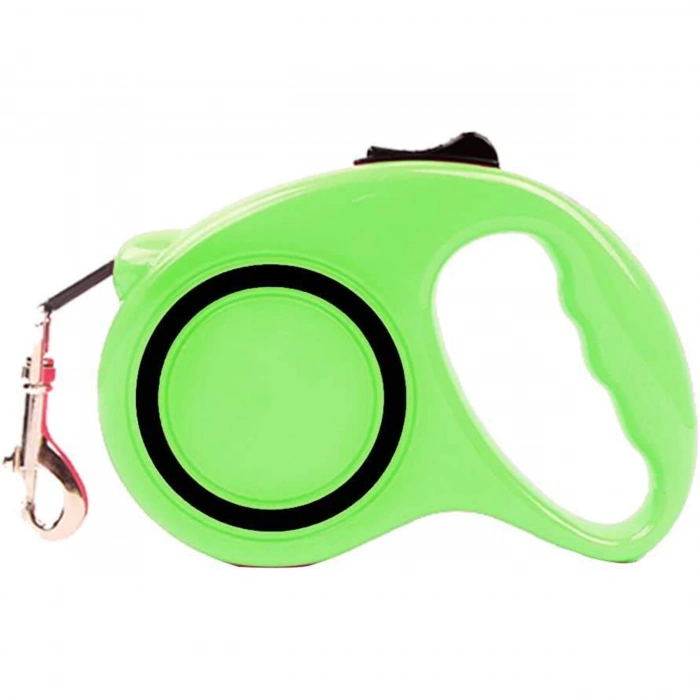 Makaralı Otomatik Köpek Tasması 5 Metre Renkli