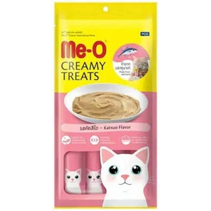 Meo Çizgili Orkinos Balıklı Sıvı Kedi Ödül Maması 4x15gr