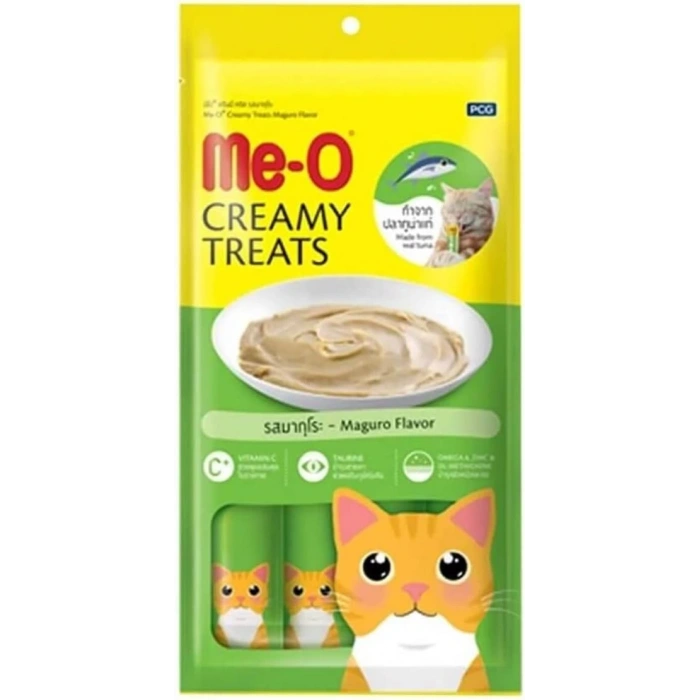 Meo Kremalı Mavi Yüzgeçli Orkinos Balıklı Kedi Sıvı Ödül Maması 4x15 Gr