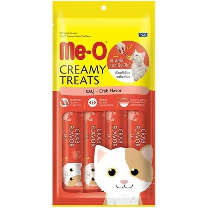 Meo Yengeç ve Ton Balığı Krema Kedi Ödülü 4x15gr