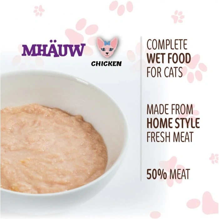 Mhauw Tavuklu Kedi Maması 80G