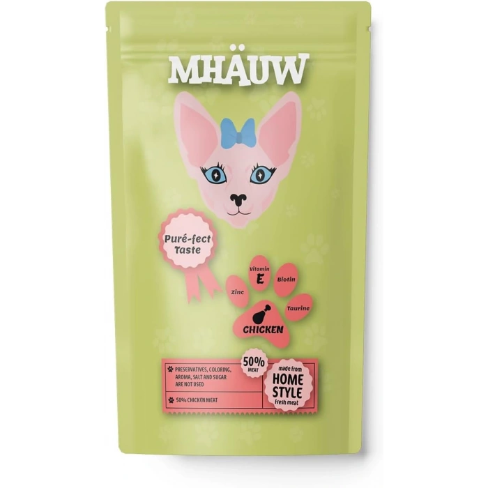 Mhauw Tavuklu Kedi Maması 80G