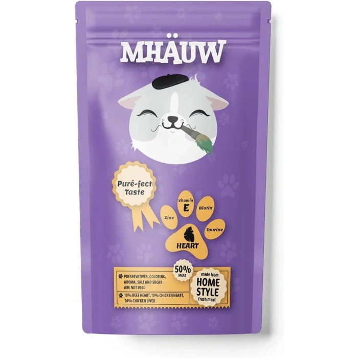 Mhauw Yürekli Kedi Maması 80G