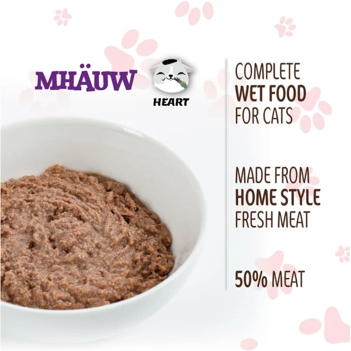 Mhauw Yürekli Kedi Maması 80G