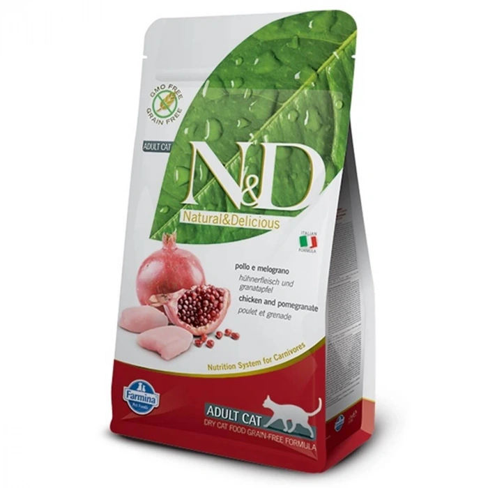 N&D Prime Tavuklu ve Narlı Tahılsız Yetişkin Kedi Maması 1,5kg