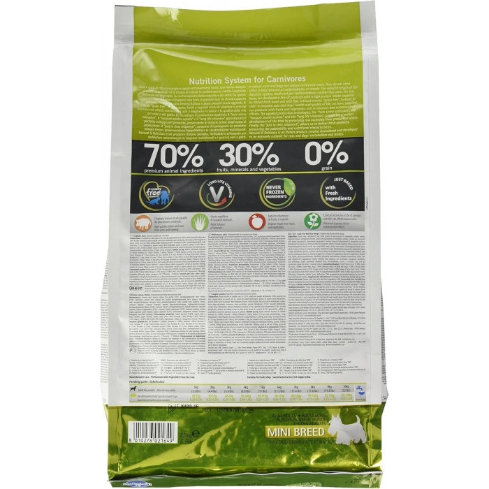 N&D Prime Yaban Domuzlu ve Elmalı Küçük Irk Tahılsız Yetişkin Köpek Maması 2,5kg