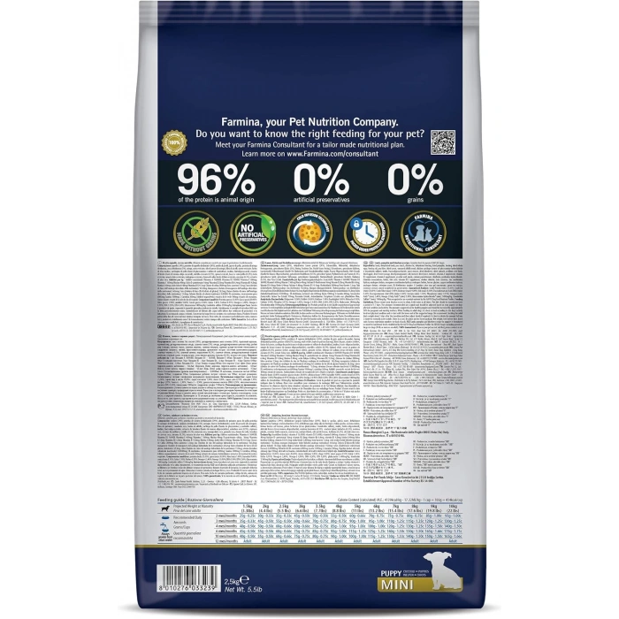 N&D Pumpkin Bal Kabaklı Kuzulu ve Yaban Mersinli Küçük Irk Tahılsız Yavru Köpek Maması 2,5kg