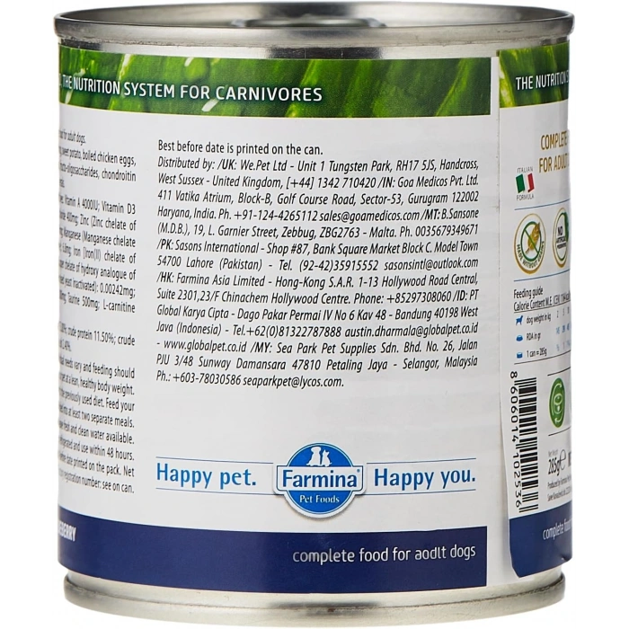 N&D Prime Kuzulu ve Yaban Mersinli Tahılsız Yetişkin Köpek Konservesi 285gr
