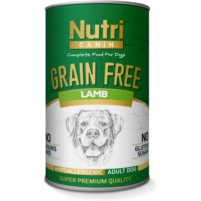 Nutri Canin Tahılsız Adult Kuzu Etli Köpek Konservesi 400 Gr