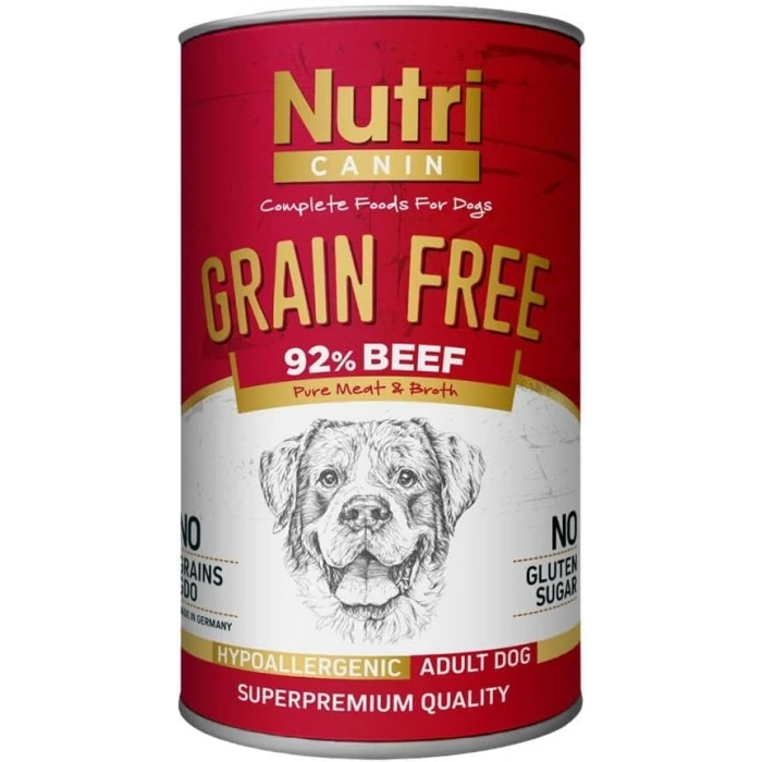 Nutri Canin Tahılsız Biftekli Köpek Konservesi 400 Gr