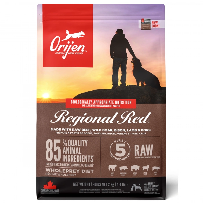 ORIJEN Regional Red Köpek Maması 2kg - Tüm ırk ve yaşam evreleri için