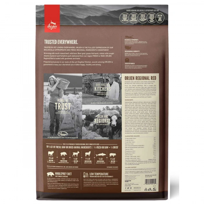 ORIJEN Regional Red Köpek Maması 2kg - Tüm ırk ve yaşam evreleri için