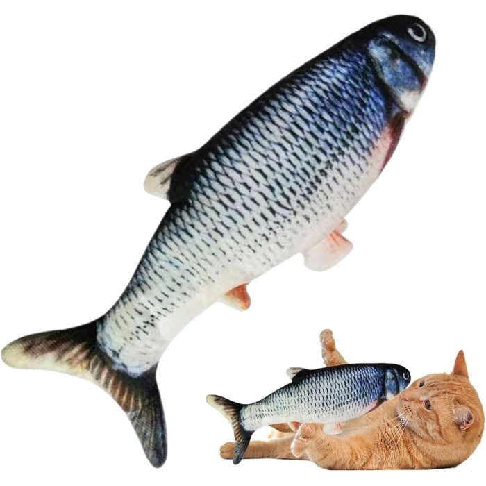 Oynayan Balık Kedi Oyuncağı 28 cm DMR